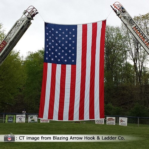 American Fire Truck Flags & Crane Flags