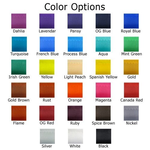 Color options in various shades