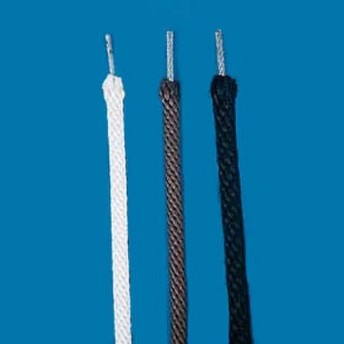 Wire core flagpole rope