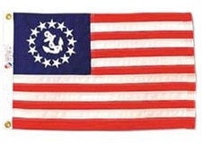 US flag with anchors and stars