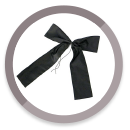 black mourning bow