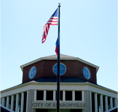 Single Flagpole Display