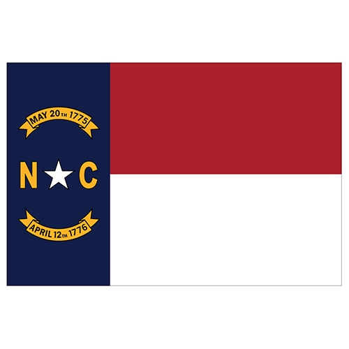 North Carolina state flags