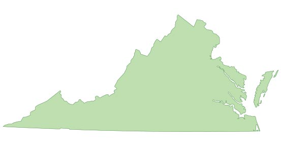Virginia Map Virginia Map