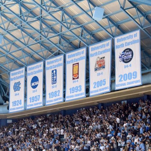 Custom Appliqued Banners at UNC