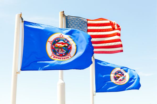Historic Minnesota Flag before Minnesota flag redesign
