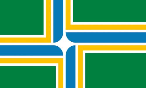 Portland flag for sale at Carrot-Top Industries
