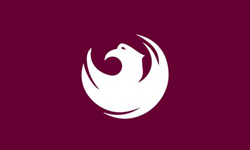Phoenix flag for sale at Carrot-Top Industries