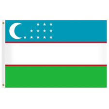 Uzbekistan Flags