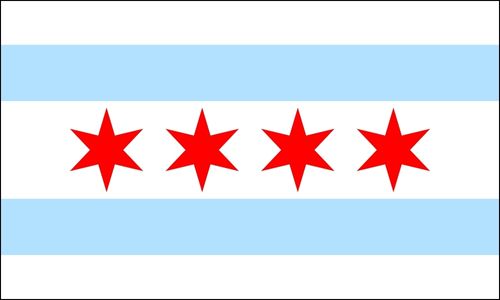 Chicago flag - for sale at Carrot-Top Industries